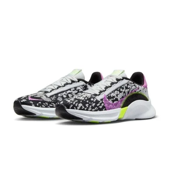 Nike SuperRep Go 3 Next Nature Flyknit Shoes Platinum/Black - Picture 4 of 9